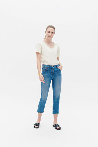 pantalon greg denim stone femme