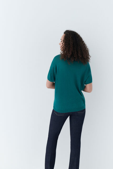 Trui Mila vert émeraude vrouw