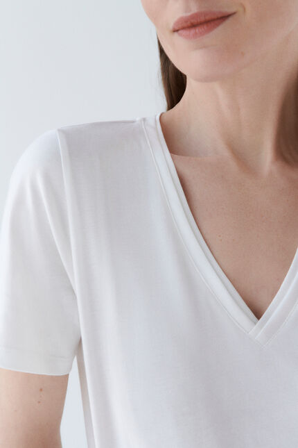 T-shirt tsally blanc femme