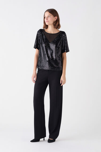 Blouse cjoy noir femme