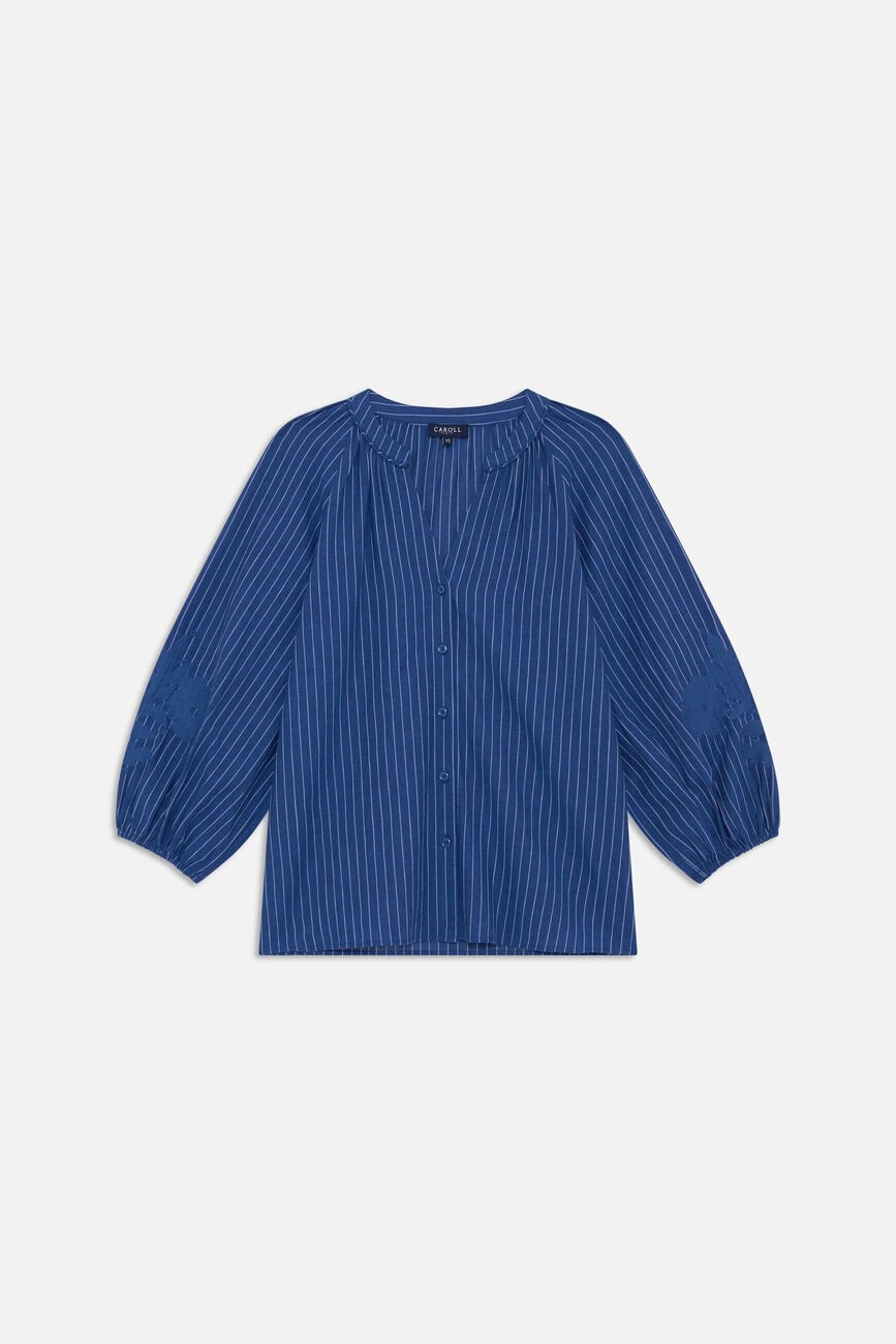 Chemise Caubierayee bleu marine femme