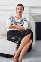 Sweater msteven ecru woman