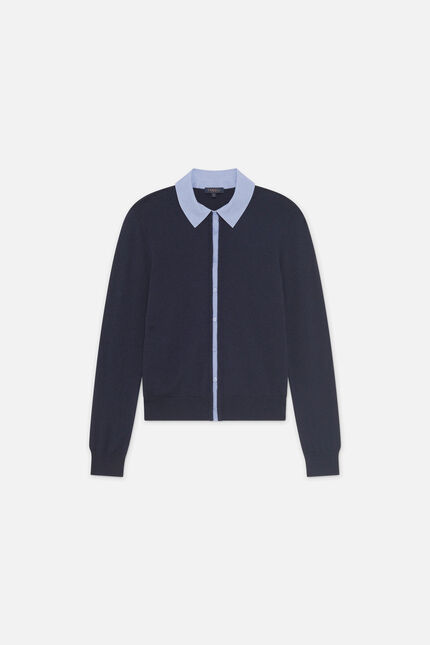 Maglione Mpheobe blu navy donna