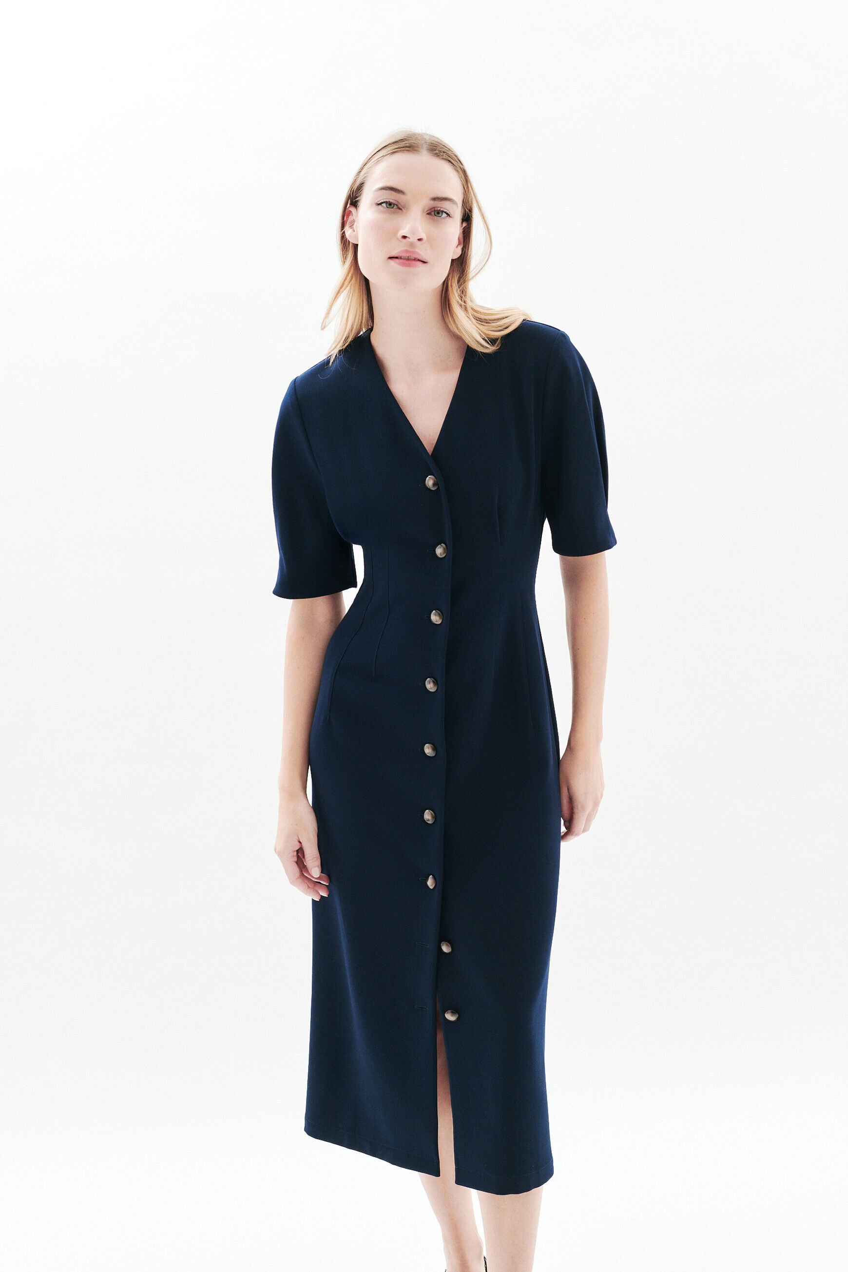 Robe Rosario bleu marine femme