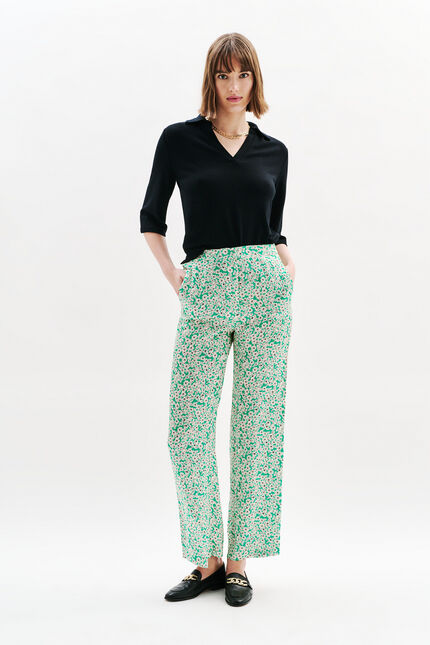 Pantalón Patoche verde esmeralda mujer