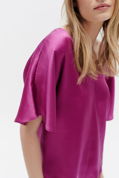 Blusa cselma violeta claro mulher