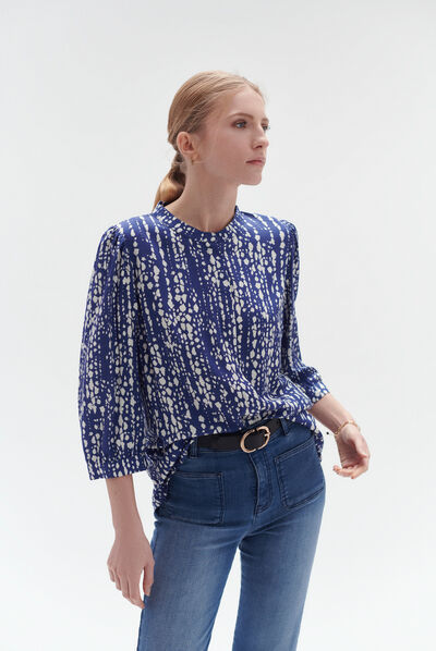 camicetta anya blu donna