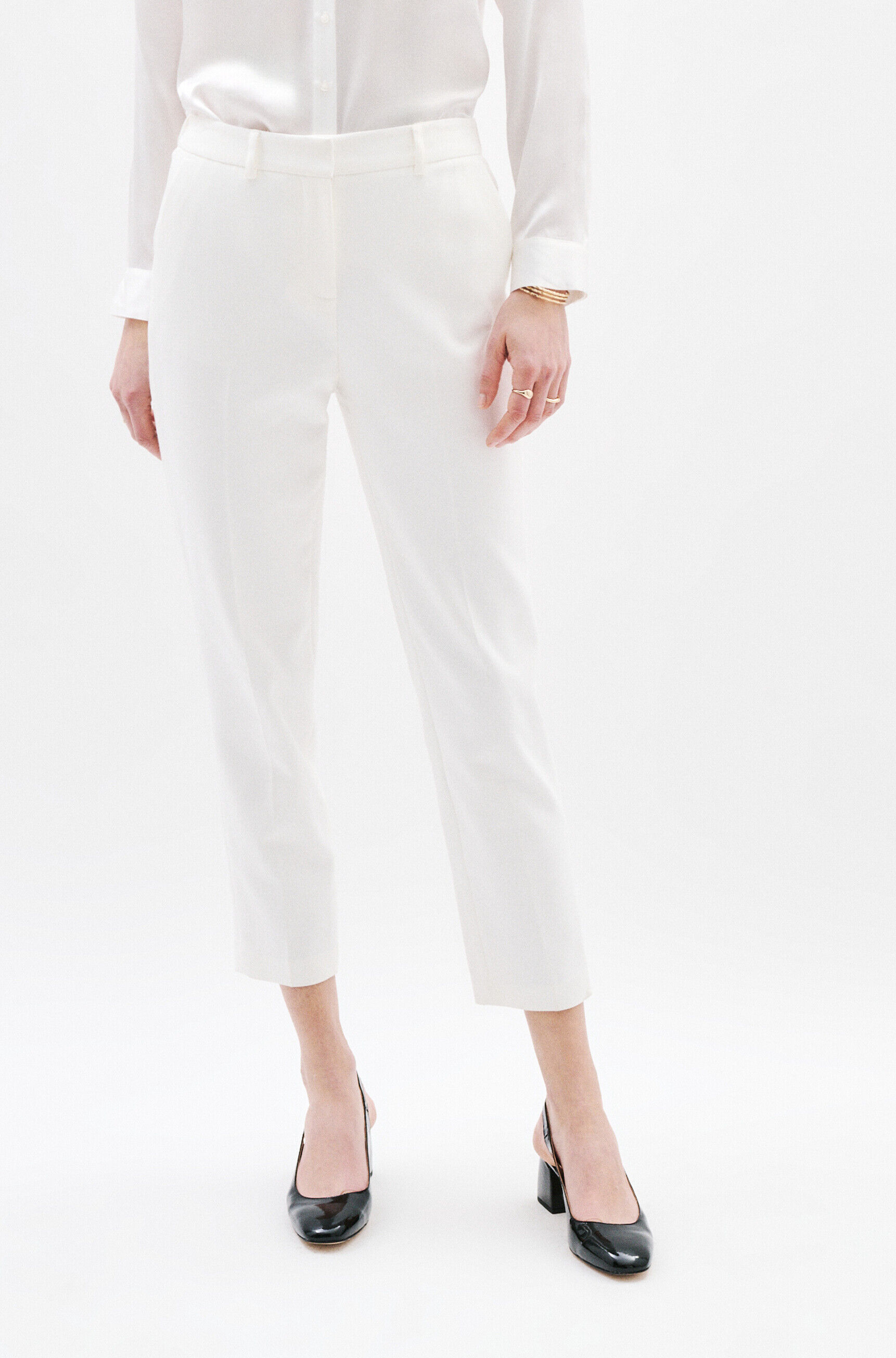 Pantalon psidiko2 ivoire femme