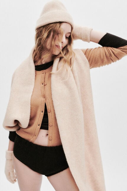 Bonny beanie light grey woman