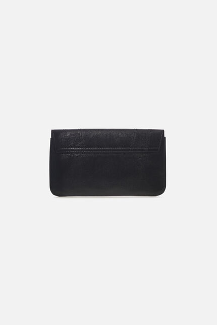 Sac shania en cuir naturel noir femme