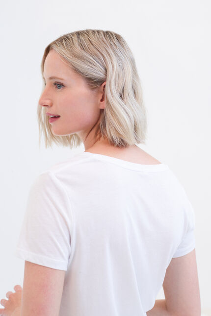 T-shirt Nessa bianco donna