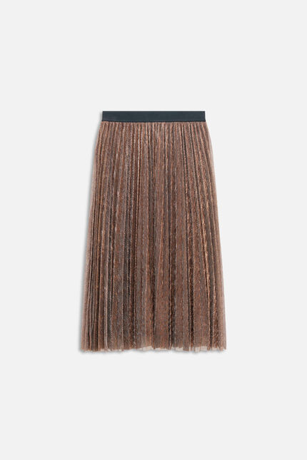 Jupe jappy couleur cuivre femme