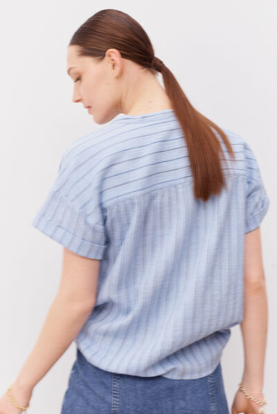 chemisier line denim stone femme
