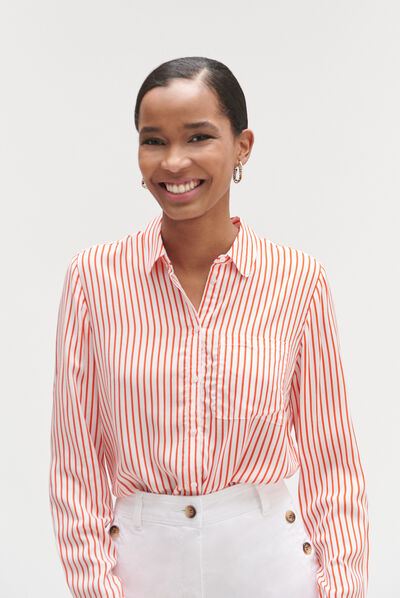 Camisa Tania naranja mujer