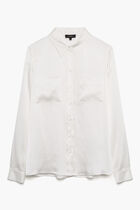 Jeanne b 100% silk shirt ivory woman