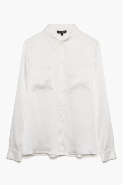 chemise jeanne b 100% soie ivoire femme