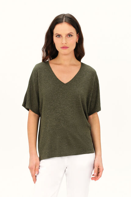 T-Shirt Tsophia khakigrün damen