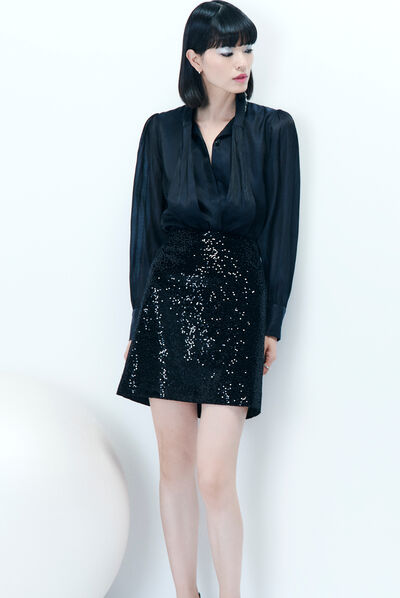 Jupe jafa noir femme