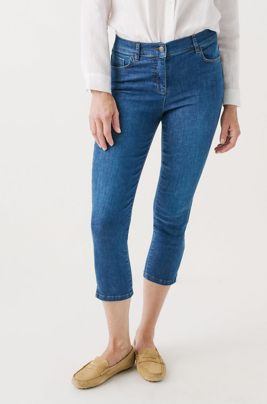Jeans pinocchietto Caleb b denim stone donna