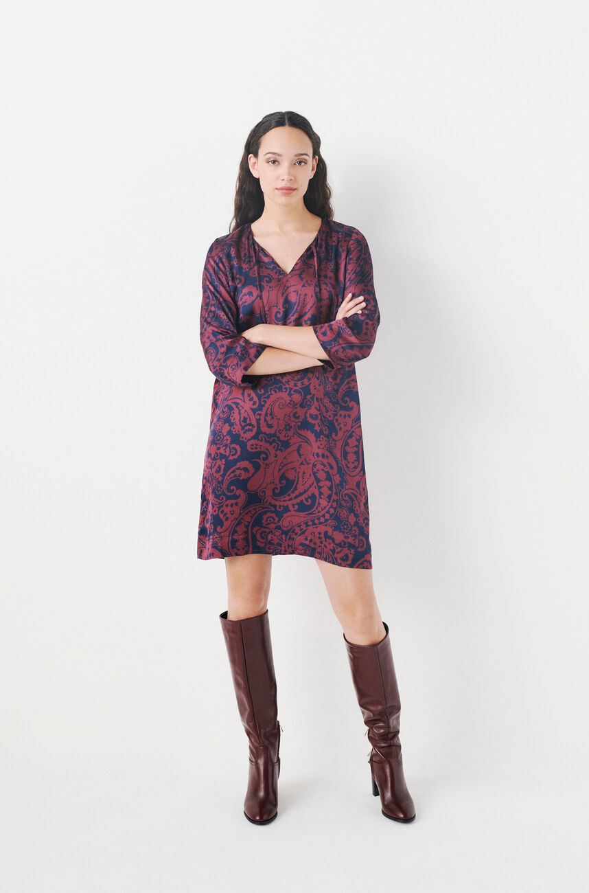 Robe relvina bleu marine femme