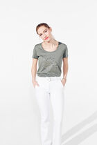 Nessa t-shirt khaki green woman