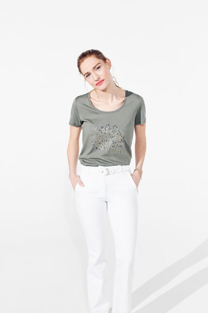 T-Shirt Nessa khakigrün damen