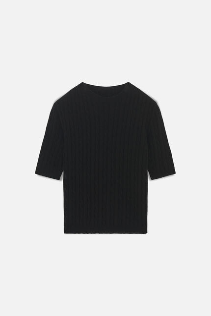 Jersey Mtheodore hecho en Italia negro mujer