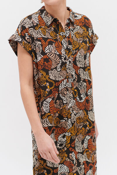 robe bonnie marron fonce femme