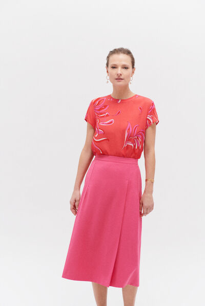 jupe nicky party rose fushia femme