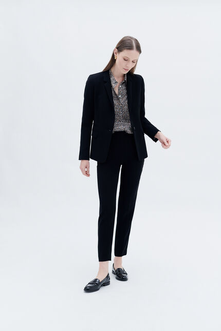 Pantalon pgautier noir femme