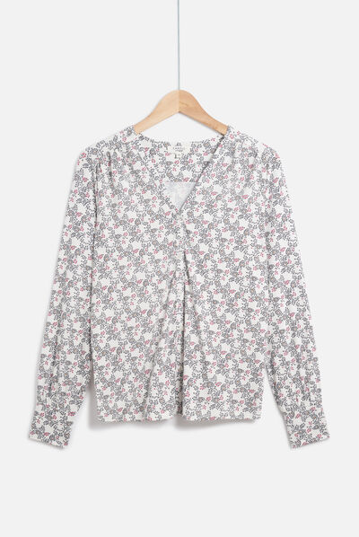 T-shirt Zoe Arabesque avorio donna