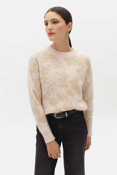 pull estelle rose clair femme