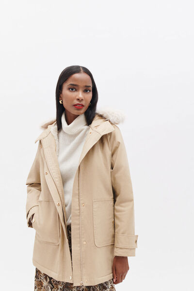Parka galaska beige femme