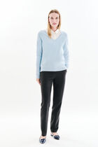 marianne2 100% cashmere sweater pastel blue woman
