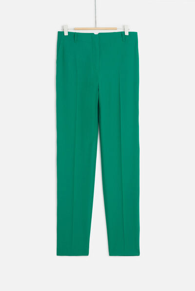 pantalon gautier vert emeraude femme