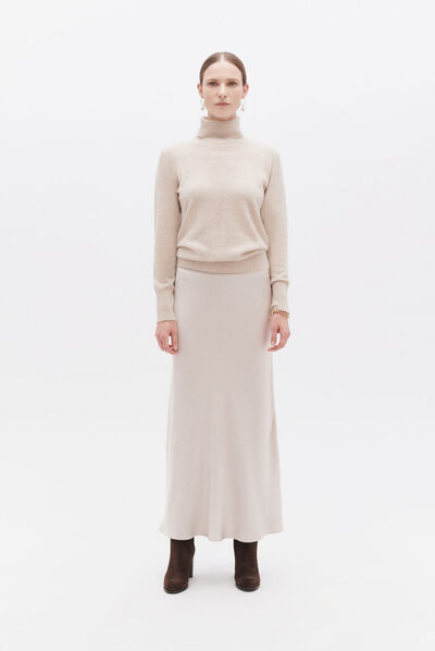 Jupe jalentina beige femme