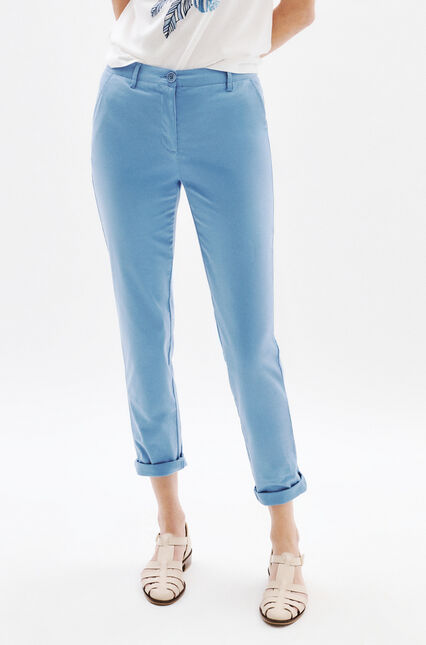 pantalon adelmo bleu gris femme