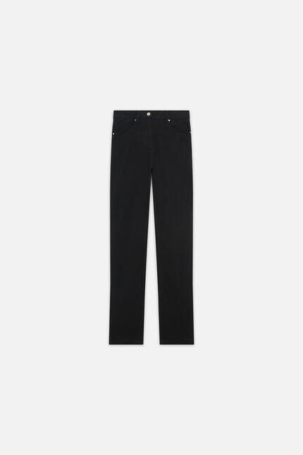 Pantalón recto darling negro mujer