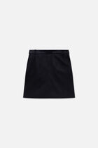 Jarmy skirt in natural leather black woman