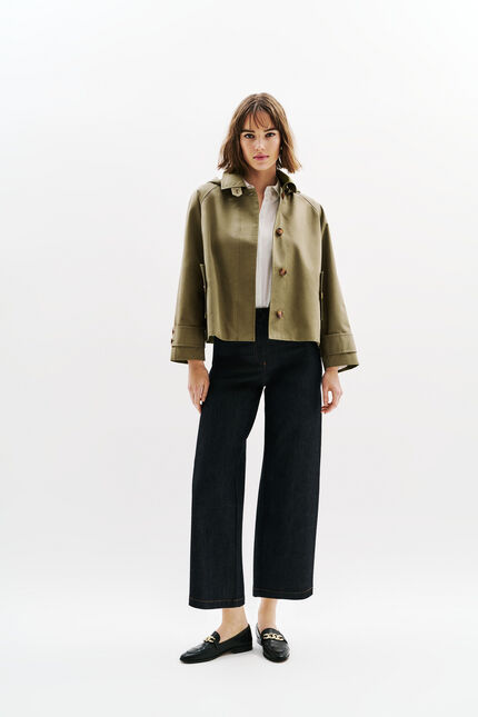 Manteau Gaya vert kaki femme