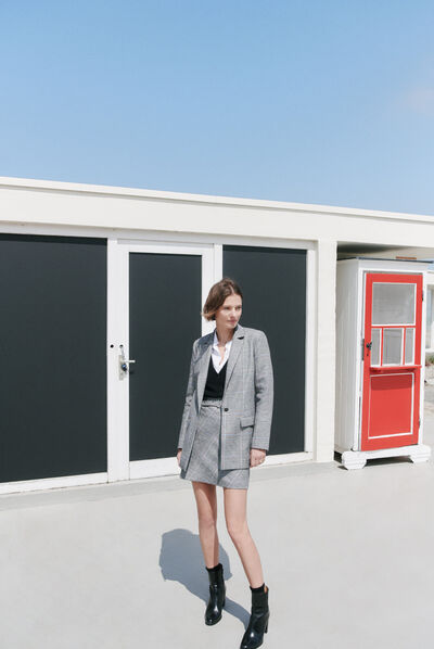 Veste valentine bleu electrique femme