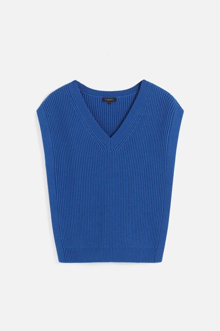 Pull mcurt bleu electrique femme