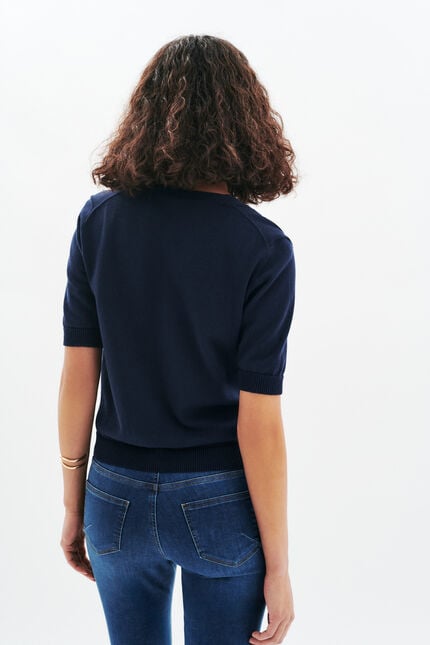 Pull Mirella bleu marine femme