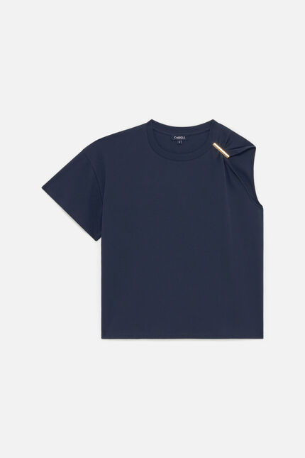 T-shirt Tlouane bleu marine femme