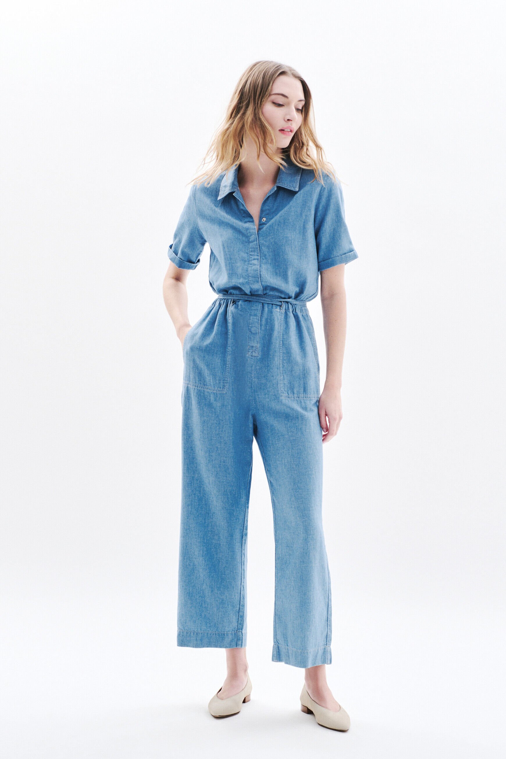 Combinaison belpasso bleu ciel femme