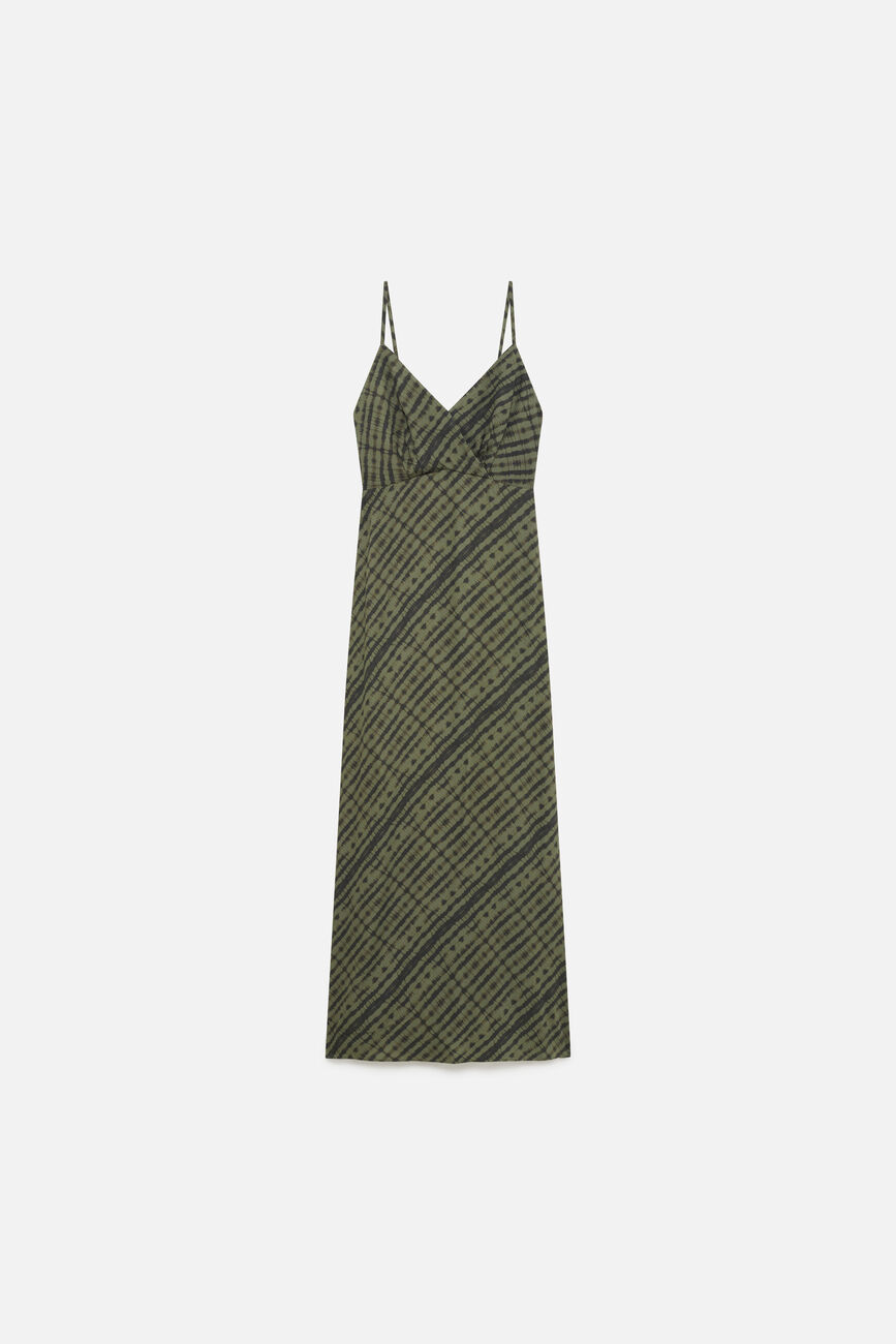 Robe Romary vert kaki femme