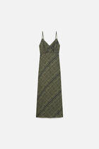 Romary dress khaki green woman