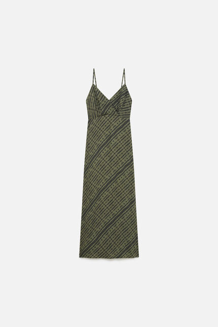 Abito Romary verde cachi donna