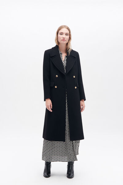 Manteau guimo noir femme