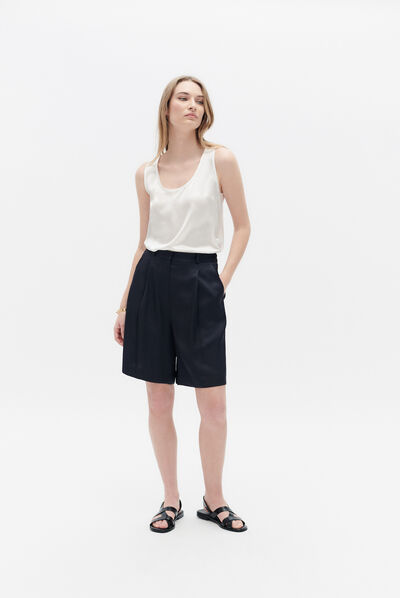 Pantalon pbrandon bleu marine femme